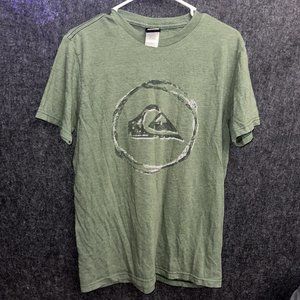 Quiksilver Used Short Sleeved Tshirt Size Men’s Medium Green